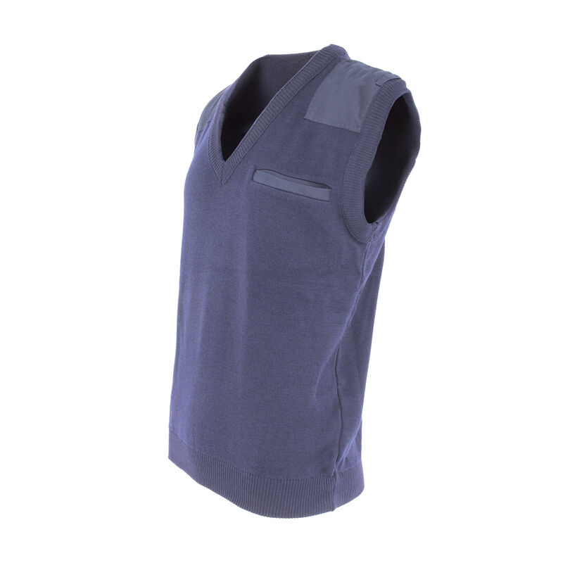 Dutch Navy Blue Wool V-Neck Sweater Vest | Issued, , large image number 3